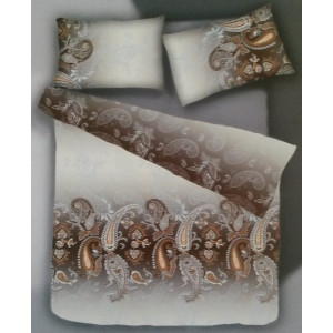 Комплект за спалня Ранфорс - Кафяв Кашмир